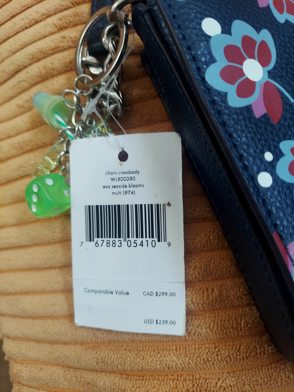 kate spade Navy Floral Crossbody with Red and Light Blue Flowers - Picture 3 of 14